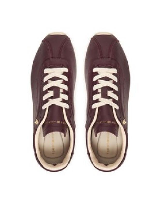 Tommy Hilfiger Sneakersy Th Low Profile Runner FW0FW08951 Bordowy