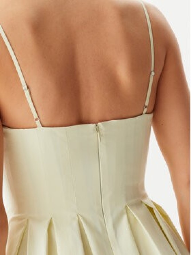 Guess Sukienka koktajlowa W5GK61 WGMR2 Żółty Regular Fit