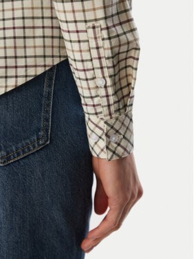 Barbour Koszula Woodside LSH1643CR52 Beżowy Slim Fit