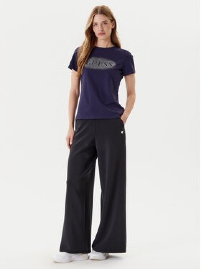Guess T-Shirt V5YI08 J1314 Granatowy Regular Fit