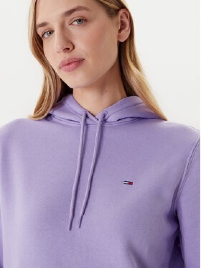 Tommy Jeans Bluza Flag DW0DW19958 Fioletowy Regular Fit