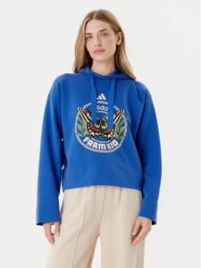 adidas Bluza Farm JL8608 Niebieski Loose Fit