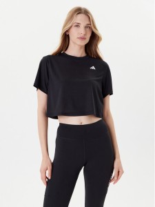 adidas Koszulka techniczna Train Essentials JC9555 Czarny Loose Fit