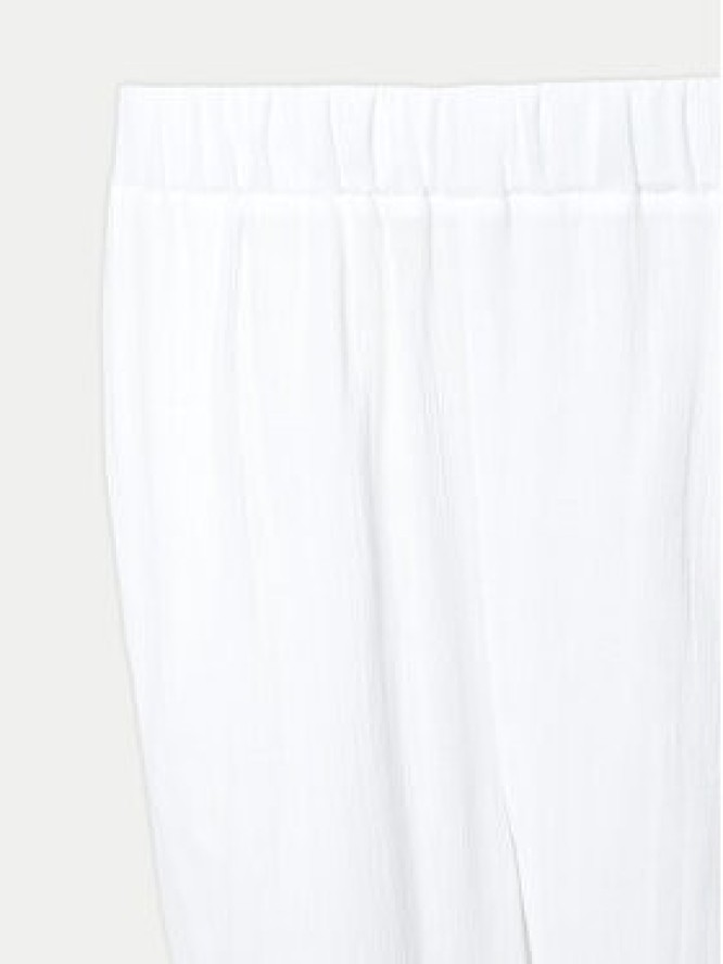 Seafolly Spodnie materiałowe Crinkle 55430-PA Biały Regular Fit