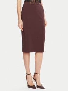 Elisabetta Franchi Spódnica ołówkowa GO-137-56E2-V320 Bordowy Regular Fit