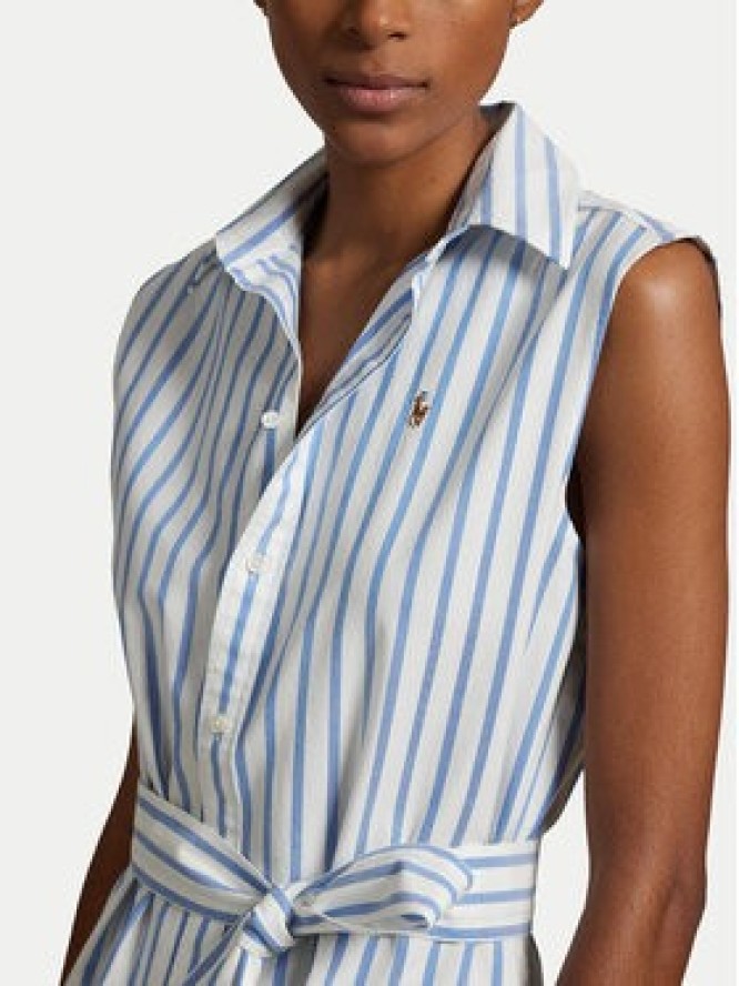 Polo Ralph Lauren Sukienka koszulowa 211973767001 Błękitny Regular Fit