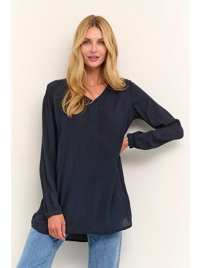 Kaffe Tunika "Amber" w kolorze granatowym rozmiar: 34