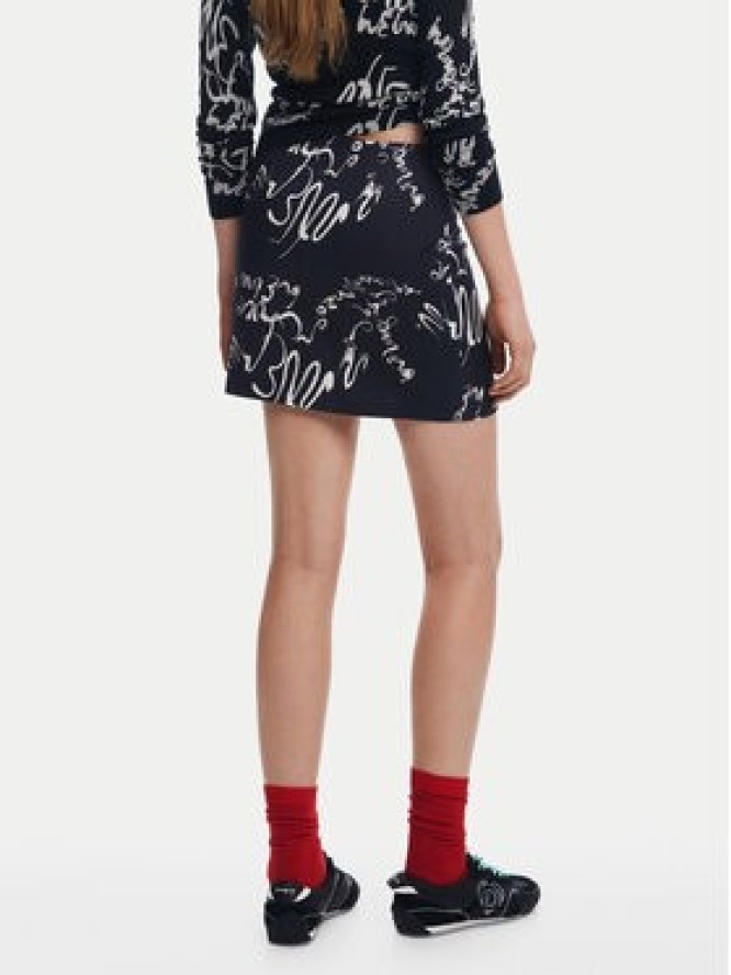 Desigual Spódnica mini 25SWFW03 Czarny Regular Fit