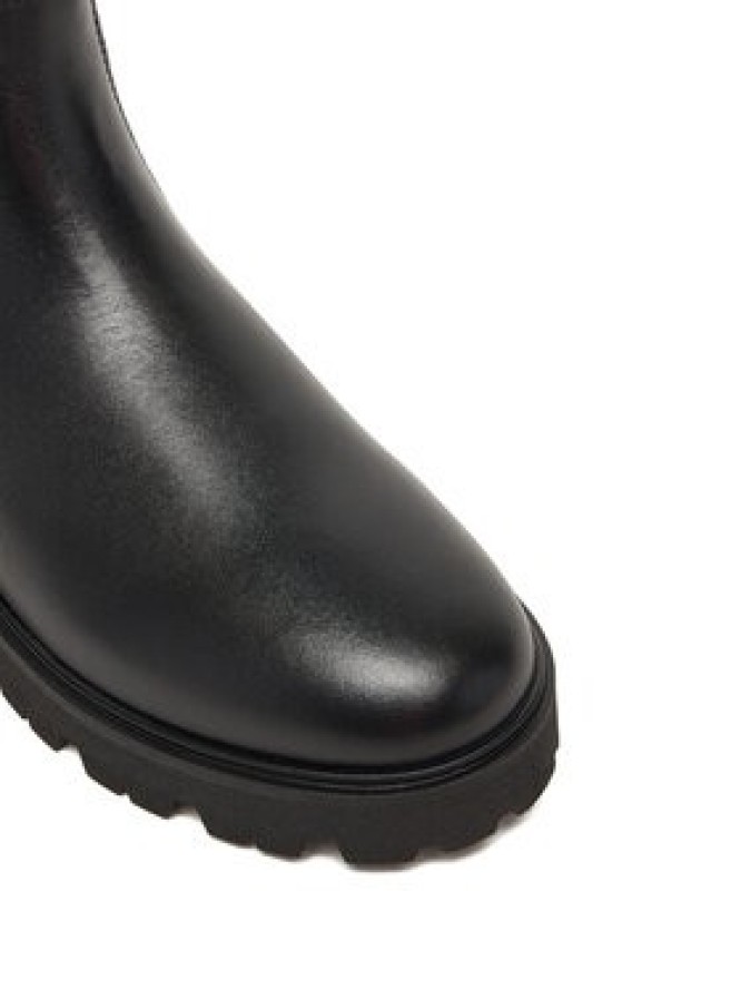 Tommy Hilfiger Sztyblety Lthr Low Chelsea FW0FW08775 Czarny