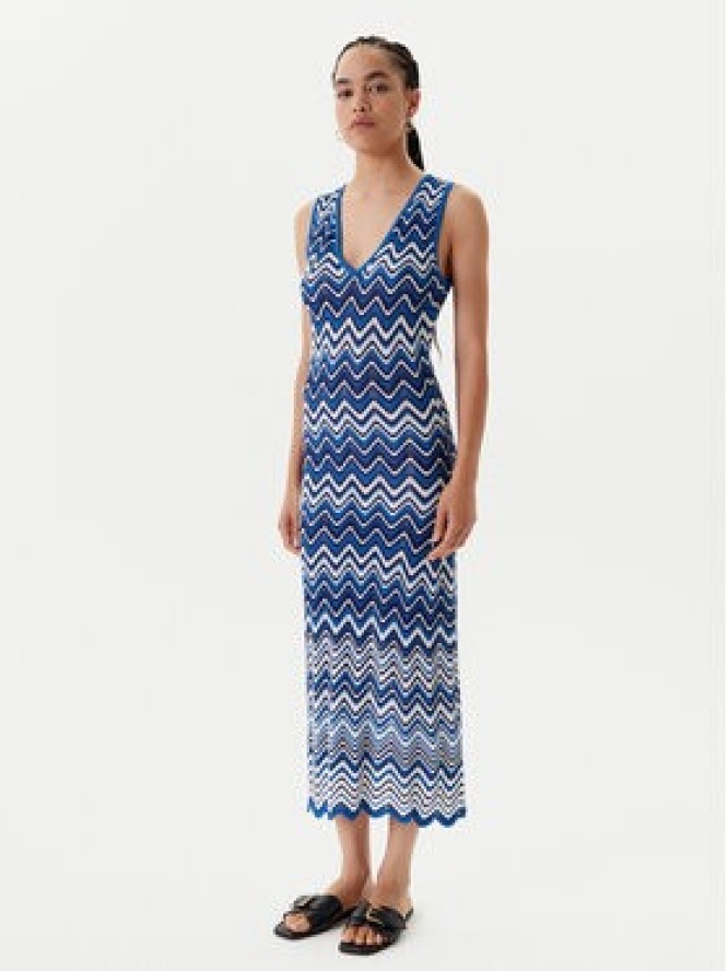 Morgan Sukienka dzianinowa 251-RMORTI Niebieski Slim Fit