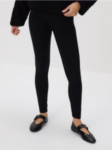 Bawełniane legginsy - czarny