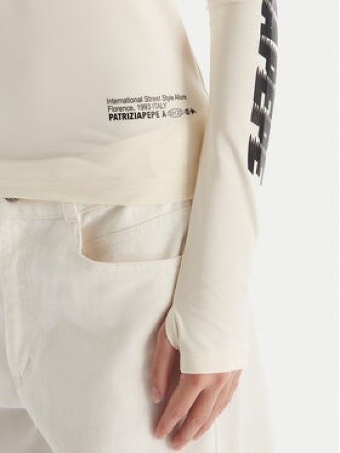 Patrizia Pepe Bluzka 2M4517/J357-J4Q2 Écru Regular Fit