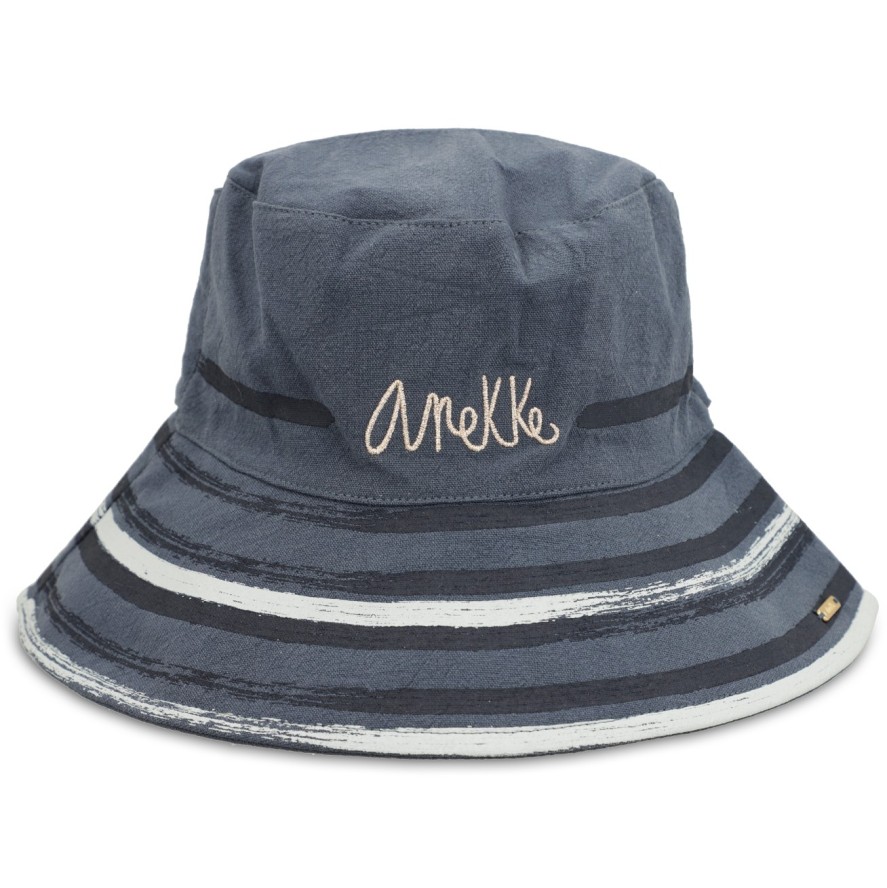 Granatowy Modny Kapelusz Damski Anekke