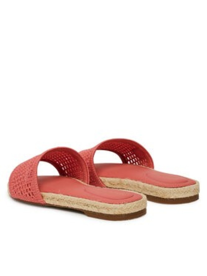 Tommy Hilfiger Espadryle Knit Mesh Espadrille Flat Sandal FW0FW08744 Koralowy