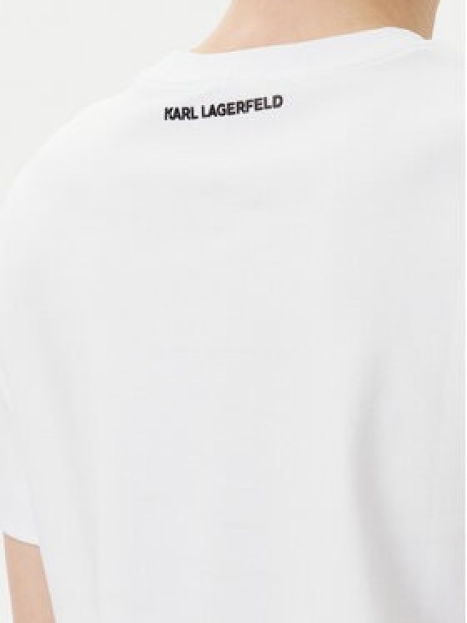 KARL LAGERFELD T-Shirt A2W17103 Biały Regular Fit