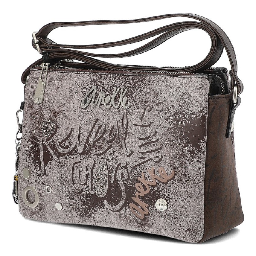 Brązowa Listonoszka Anekke Modna Torebka Damska Premium