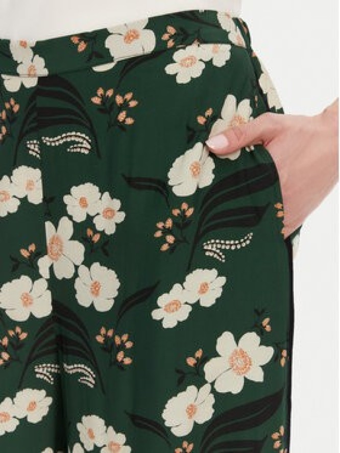 French Connection Spodnie palazzo 74YBJ Zielony Regular Fit