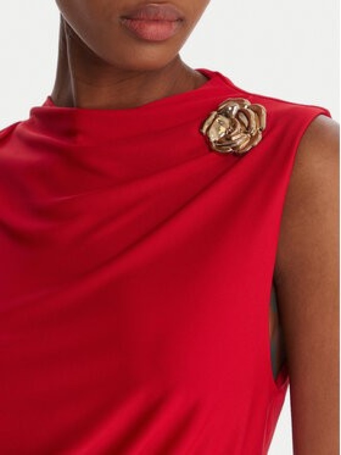 Rinascimento Sukienka koktajlowa CFC0125010003 Czerwony Slim Fit