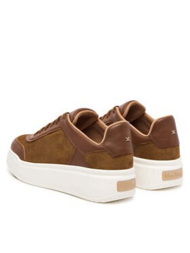 Max Mara Sneakersy Isuede 2624766031 Beżowy