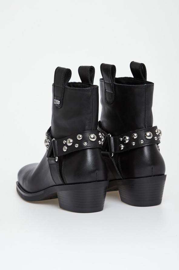 Botki damskie skórzane biker LIU JO