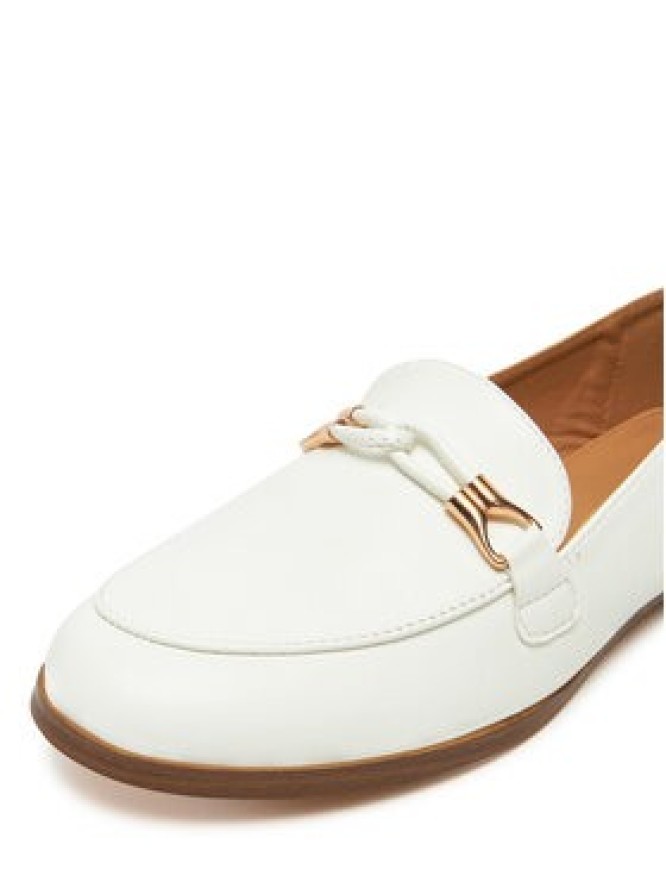 DeeZee Loafersy R8102 Biały