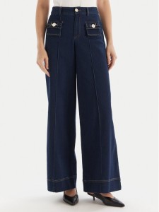 Fracomina Jeansy FS25WV3004W78201 Granatowy Wide Leg