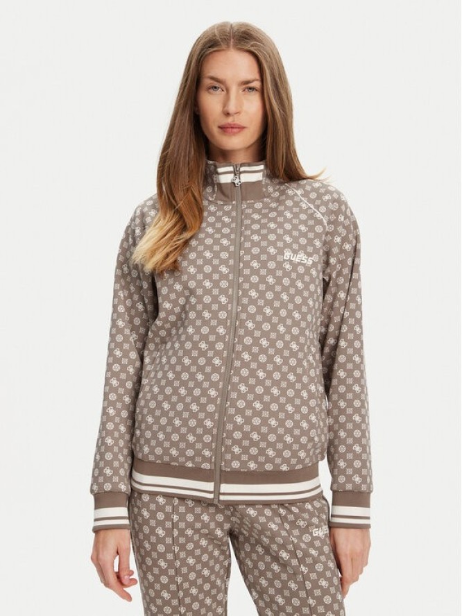 Guess Bluza V5YQ03 KB212 Brązowy Regular Fit