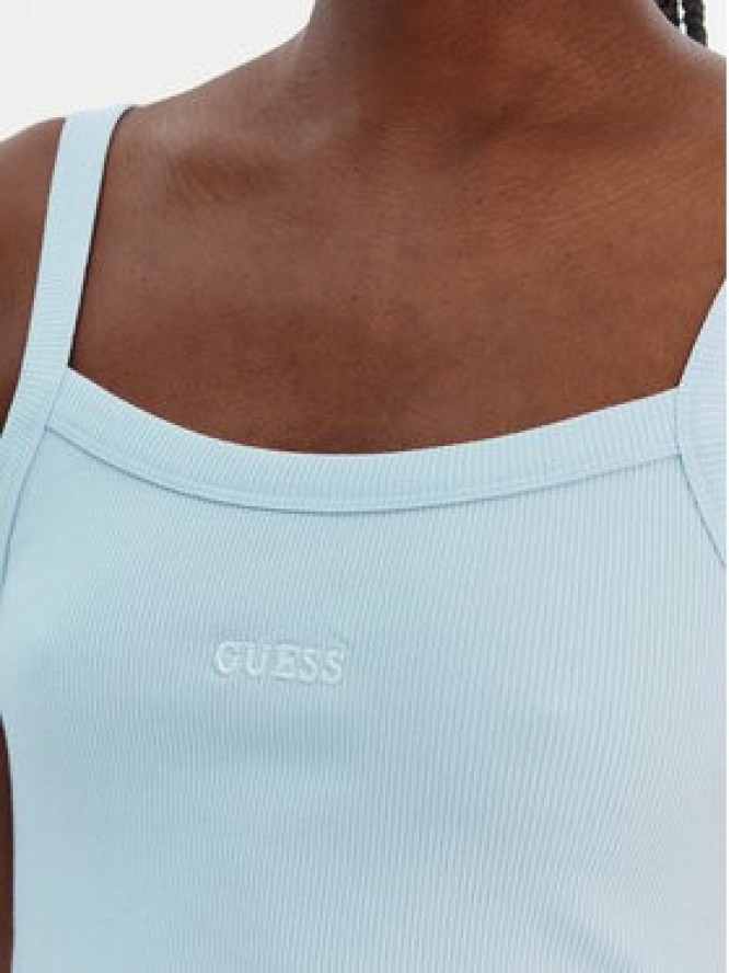 Guess Top V6GP16 K3180 Błękitny Regular Fit