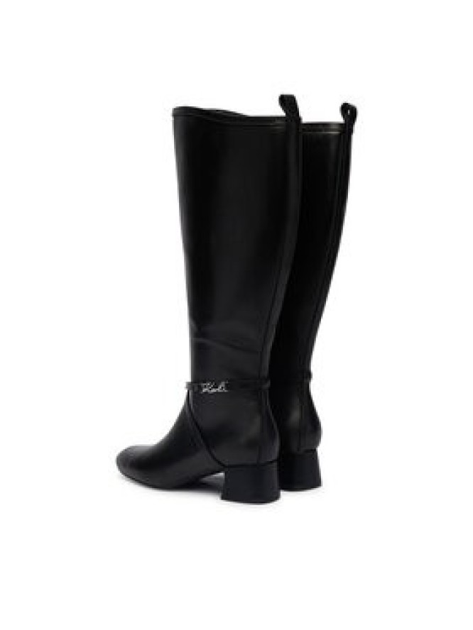 KARL LAGERFELD Kozaki KL30375 Czarny