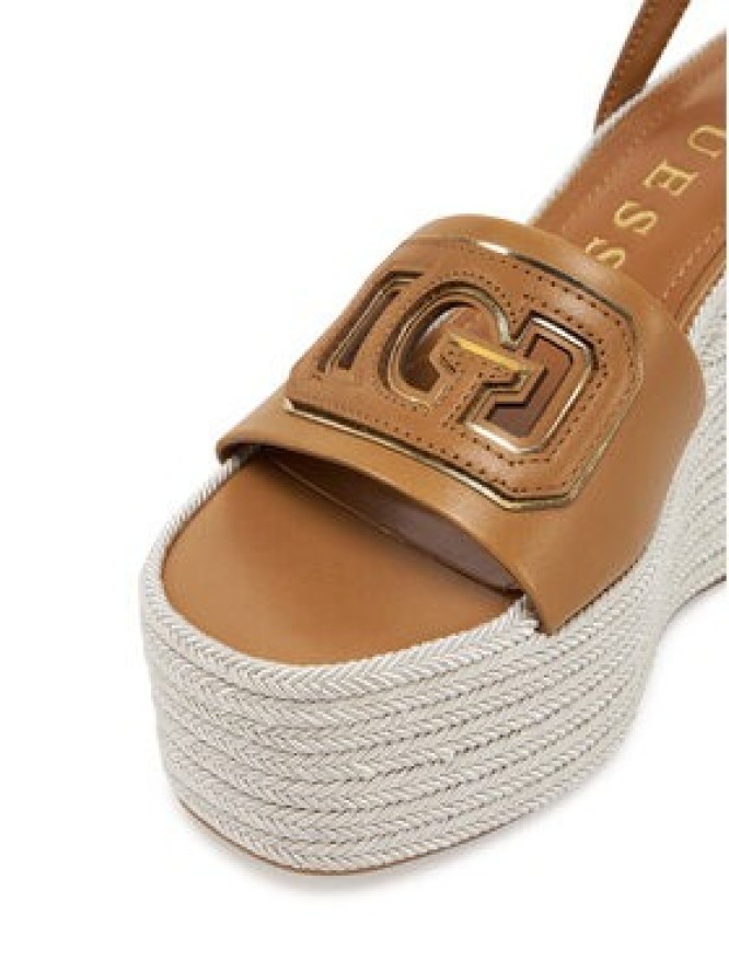 Guess Espadryle FLJTAN LEA04 Brązowy