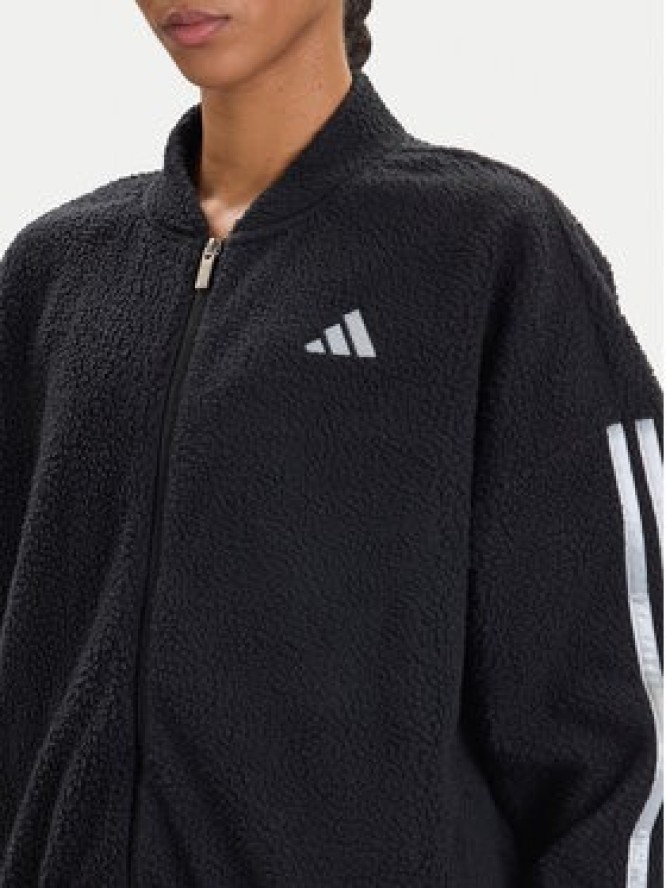 adidas Bluza Holiday High Pile JM1891 Czarny Loose Fit