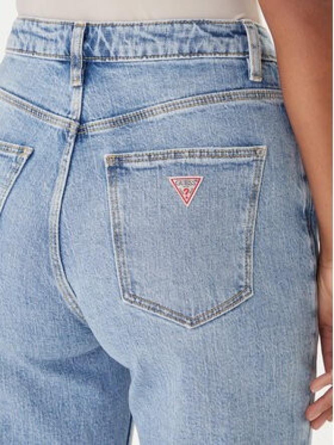 Guess Jeansy W2YA21 D4NH6 Niebieski Mom Fit