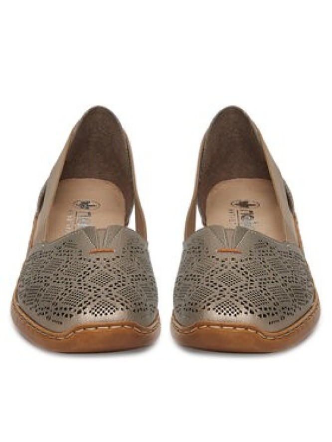 Rieker Półbuty 41351-90 Beżowy