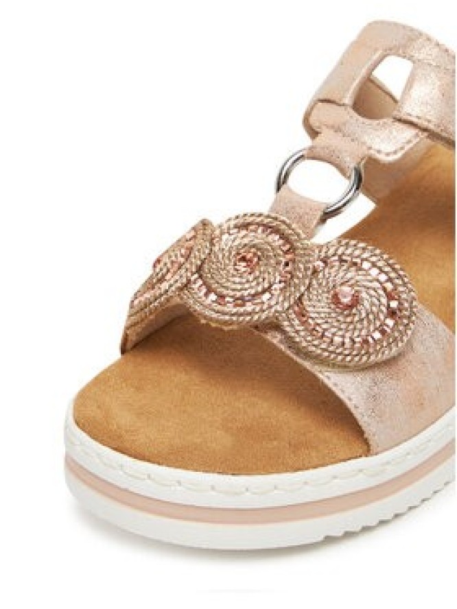 Rieker Klapki CEO-V0200-90 Różowy