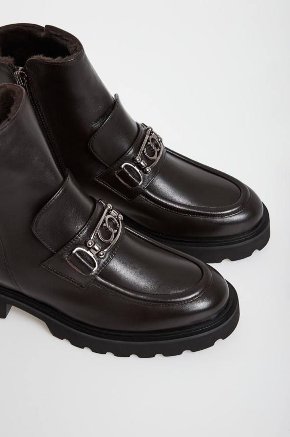 Botki damskie skórzane CESARE CASADEI