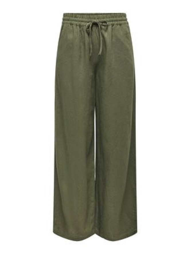 JDY Spodnie materiałowe Say 15318361 Zielony Loose Fit