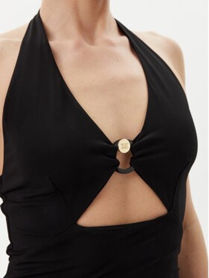 Max Mara Beachwear Sukienka koktajlowa Ghiotto 2516621059 Czarny Slim Fit