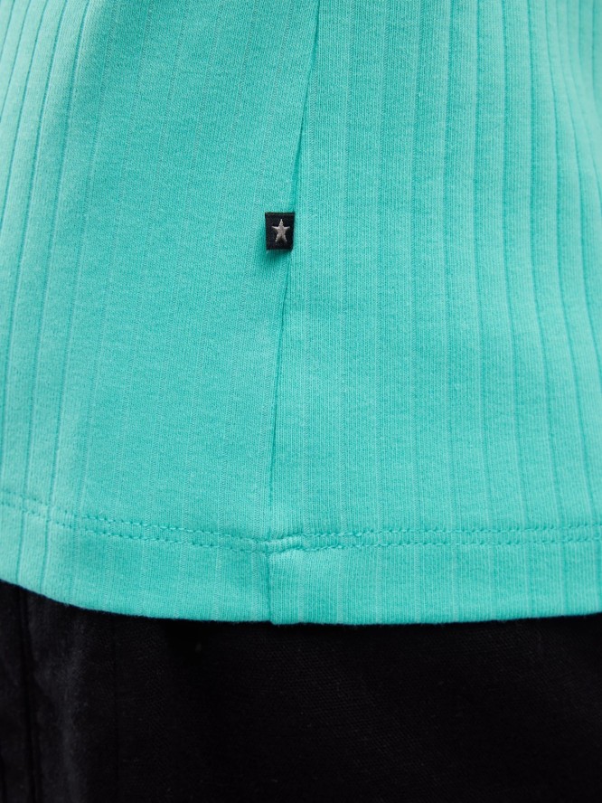 Koszulka damska w prążek turkusowa Alessa 302