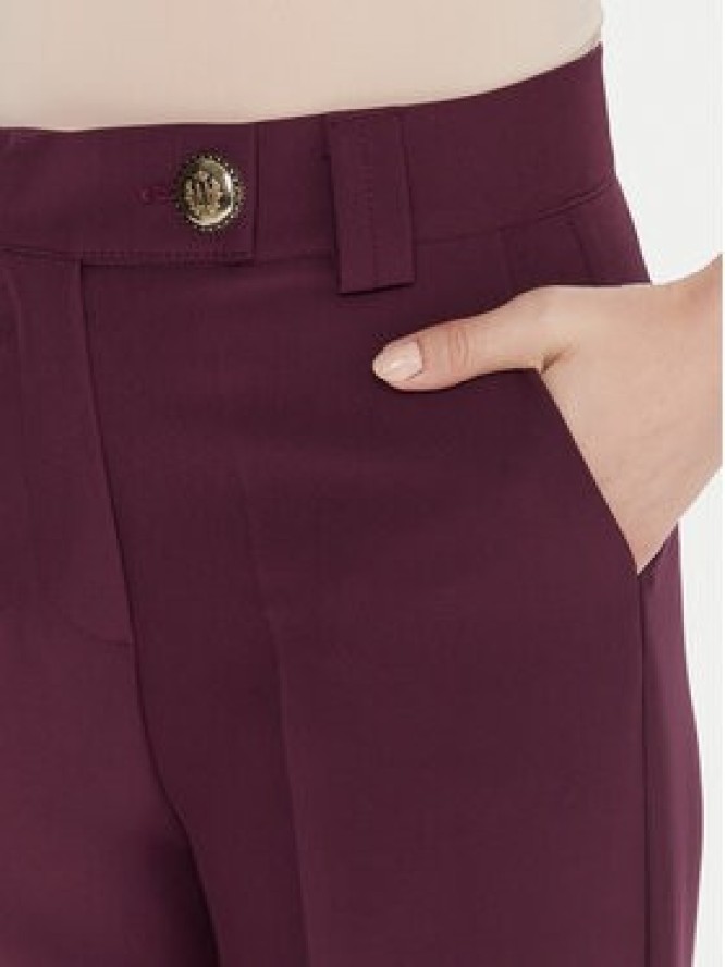 Maryley Spodnie materiałowe 25IB563/43BU Bordowy Regular Fit