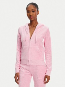 Juicy Couture Bluza Robertson JCAP176 Różowy Slim Fit