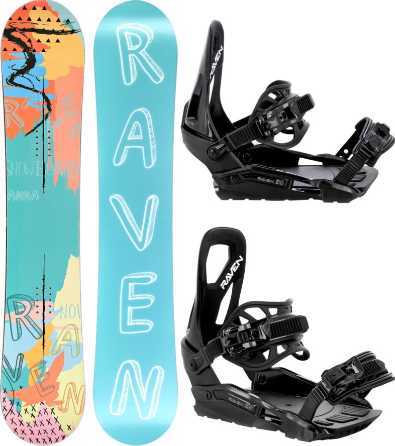 Zestaw Snowboard Raven Anna + Wiązania Raven S230