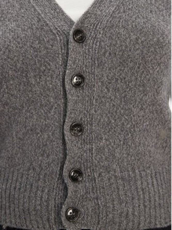AMI Paris Kardigan FKC127.005 Szary Regular Fit