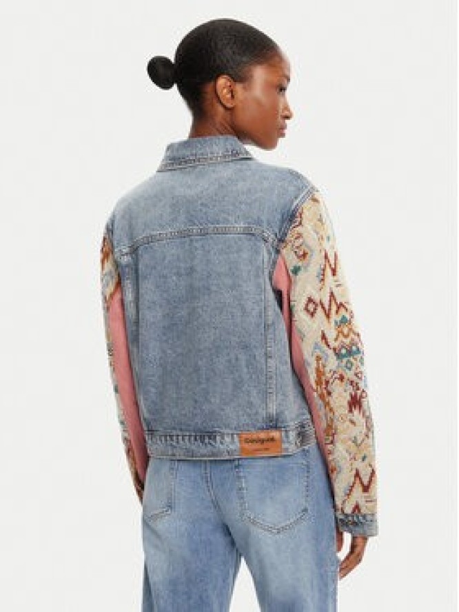 Desigual Kurtka jeansowa Boho 25WWED10 Kolorowy Regular Fit