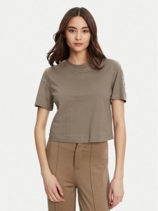 Guess T-Shirt V3RI08 I3Z14 Brązowy Regular Fit