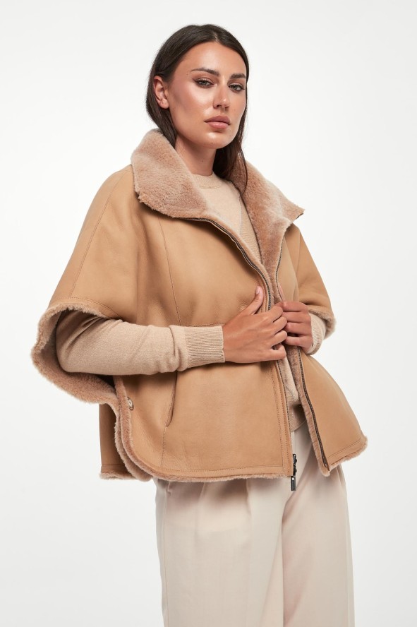 Kamizelka damska dwustronna futrzana PESERICO