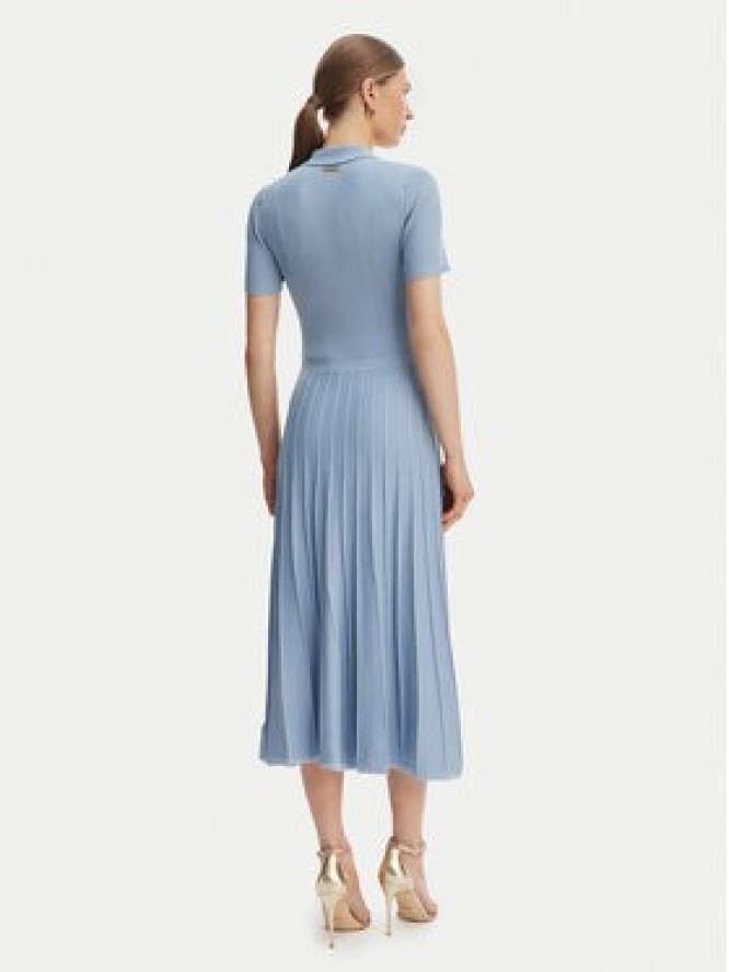 MICHAEL Michael Kors Sukienka dzianinowa MT5834F33D Błękitny Regular Fit