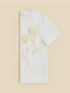 T-shirt z aplikacją - biały