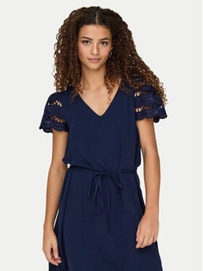 JDY Sukienka letnia Hannah 15341302 Granatowy Regular Fit