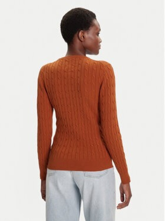 Gant Kardigan 4800103 Brązowy Slim Fit