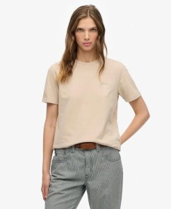 superdry Koszulka Essential Logo haftowana z bawełny organicznej